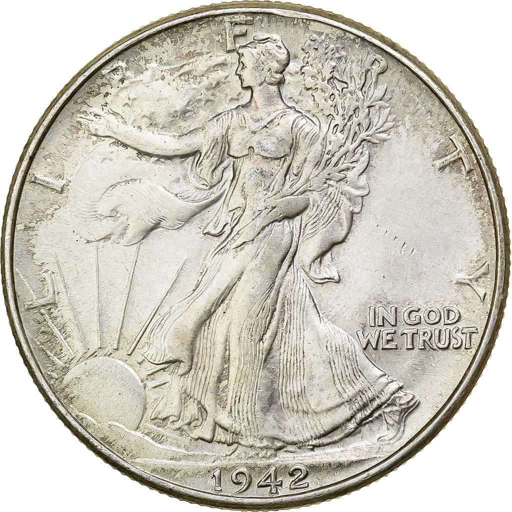 United States, Half Dollar, Walking Liberty, 1942, Philadelphia, Silver