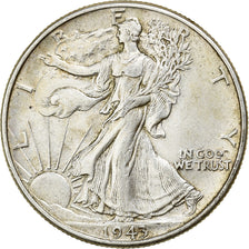 United States, Half Dollar, Walking Liberty, 1943, Philadelphia, Silver