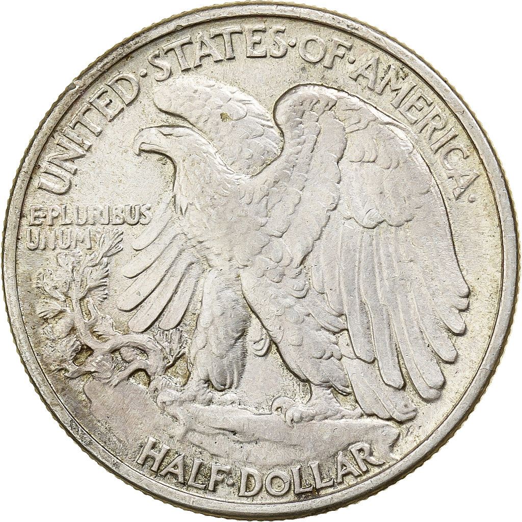 Stati Uniti, Half Dollar, Walking Liberty, 1943, Philadelphia, Argento, BB+