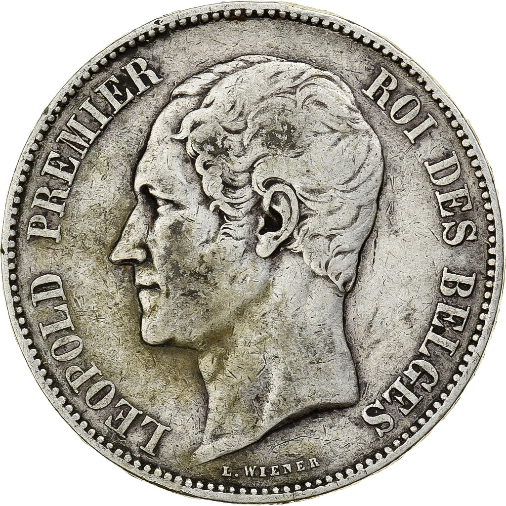 Belgium, Leopold I, 5 Francs, 5 Frank, 1849, Brussels, Silver, VF(30-35), KM:17