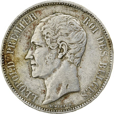 Belgium, Leopold I, 5 Francs, 5 Frank, 1849, Brussels, Silver, VF(30-35), KM:17