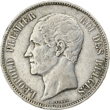 Belgium, Leopold I, 5 Francs, 5 Frank, 1865, Silver, VF(30-35), KM:17
