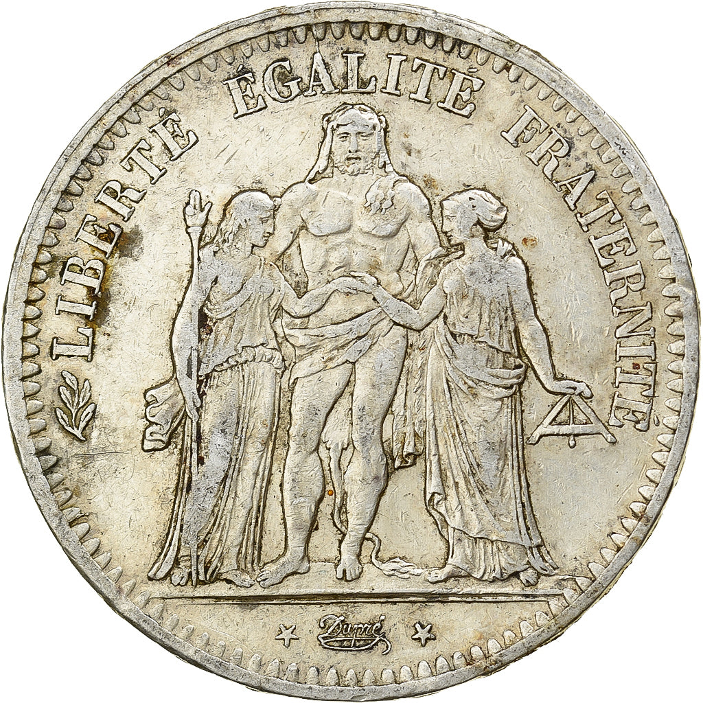 France, 5 Francs, Hercule, 1849, Paris, Argent, TTB, Gadoury:683, KM:756.1
