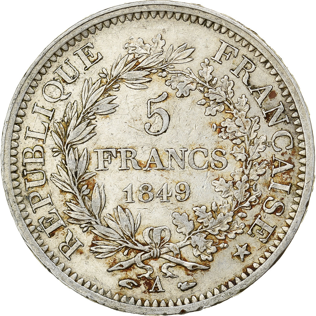 France, 5 Francs, Hercule, 1849, Paris, Argent, TTB, Gadoury:683, KM:756.1