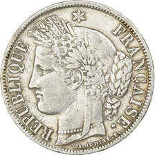 France, 5 Francs, Cérès, 1851, Paris, Silver, VF(20-25), KM:761.1