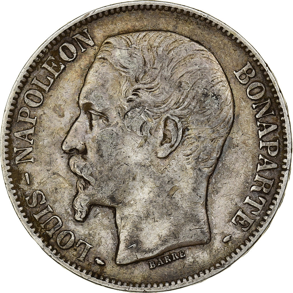 France, 5 Francs, Louis Napoléon Bonaparte, 1852, Paris, Argent, TB+