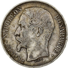 France, 5 Francs, Louis Napoléon Bonaparte, 1852, Paris, Argent, TB+