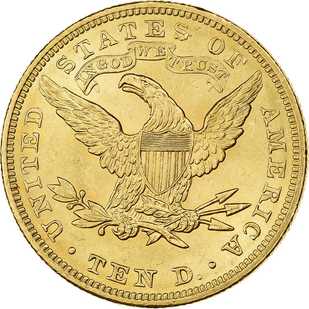 United States, $10, Eagle, Coronet Head, 1905, Philadelphia, Gold, MS(60-62)