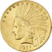 United States, $10, Eagle, Indian Head, 1911, Philadelphia, Gold, AU(50-53)