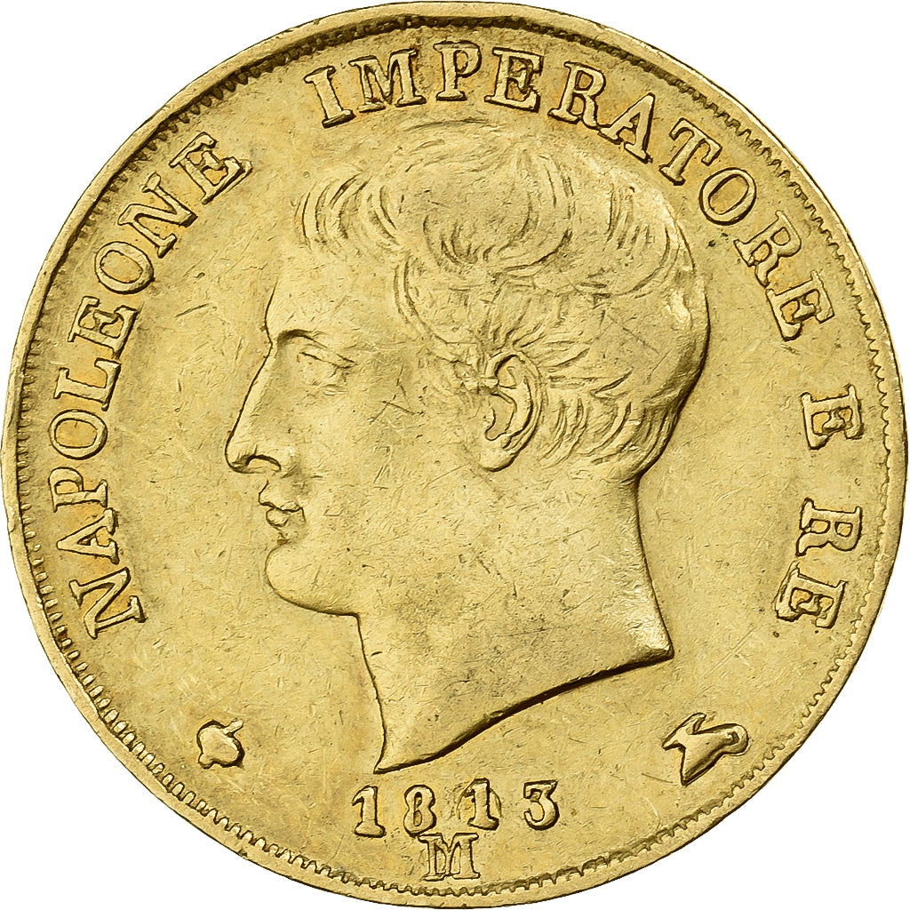 ESTADOS ITALIANOS, KINGDOM OF NAPOLEON, Napoleon I, 20 Lire, 1813, Milan