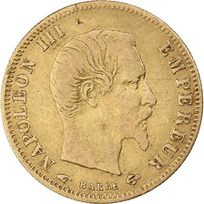 Francia, 5 Francs, Napoléon III, 1857, Paris, Oro, MB+, Gadoury:1001, KM:787.1