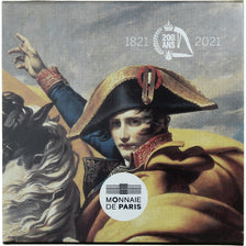 França, 50 Euro, 200 Ans de la Mort de Napoléon, 1/4 Oz, 2021, Dourado