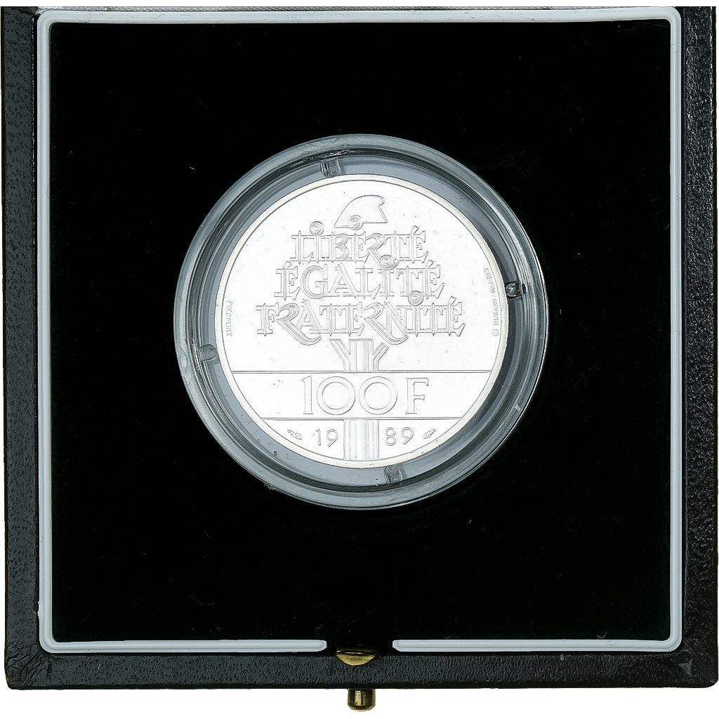 Francja, 100 Francs, 1989, Piéfort, Srebro, MS(65-70), KM:P1008