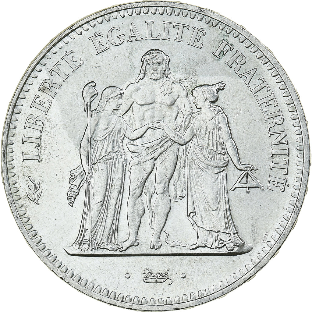 France, 50 Francs, Hercule, 1974, Hybrid issue, Silver, AU(55-58), Gadoury:882a