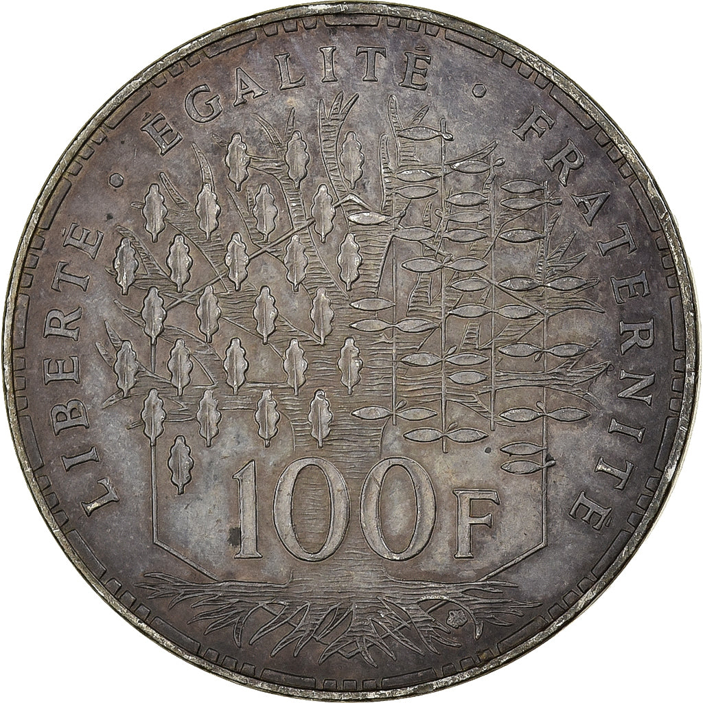France, 100 Francs, Panthéon, 1985, Paris, Silver, EF(40-45), Gadoury:898