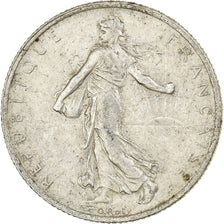 França, 2 Francs, Semeuse, 1914, Castelsarrasin, Prata, AU(50-53), Gadoury:532