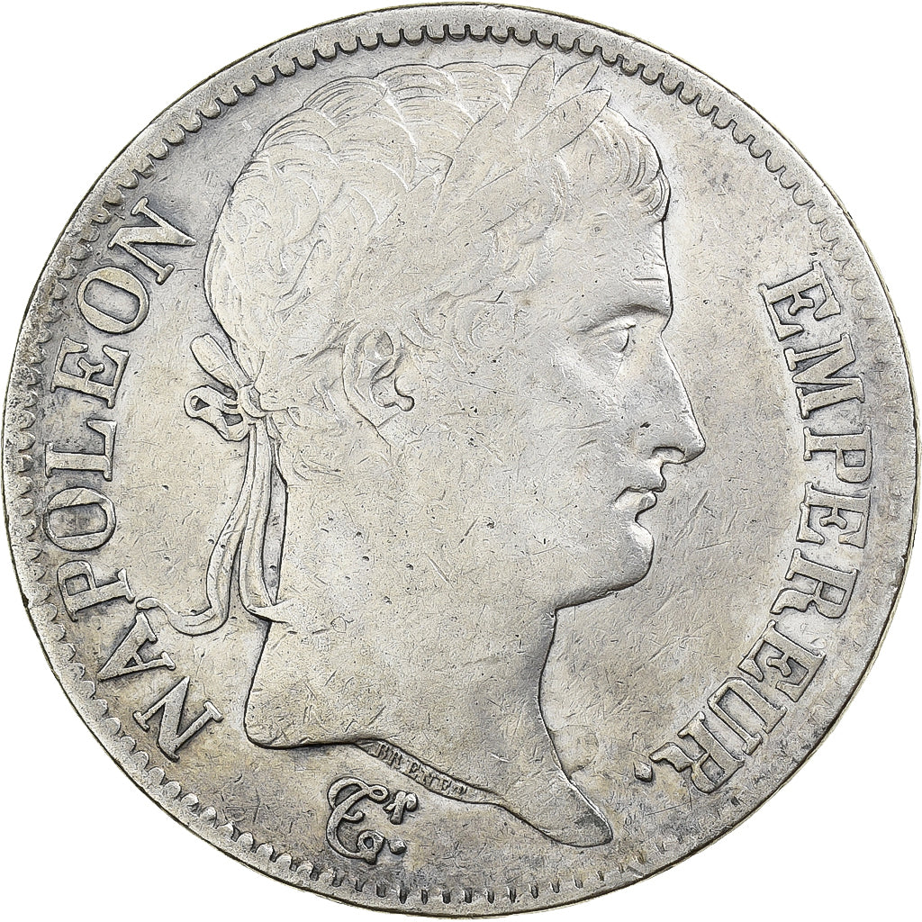 Frankrijk, 5 Francs, Napoléon I, 1813, Bordeaux, Zilver, FR+, Gadoury:584