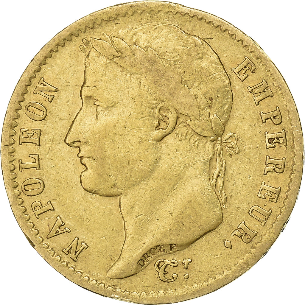 Frankreich, 20 Francs, Napoléon I, 1808, Paris, Gold, SS+, Gadoury:1024