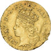 Francja, Louis XV, 1/4 louis d'or de Noailles, 1717, Paris, Złoto, EF(40-45)
