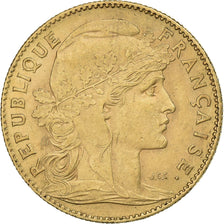 France, 10 Francs, Marianne, 1899, Paris, Gold, AU(50-53), Gadoury:1017, KM:846