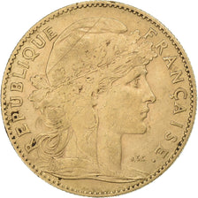 France, 10 Francs, Marianne, 1906, Paris, Gold, EF(40-45), KM:846