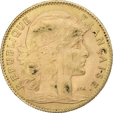 Francia, 10 Francs, Marianne, 1912, Paris, Oro, BB, Gadoury:1017, KM:846
