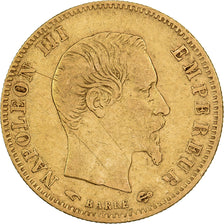 France, 5 Francs, Napoléon III, 1856, Paris, Gold, VF(30-35), Gadoury:1001