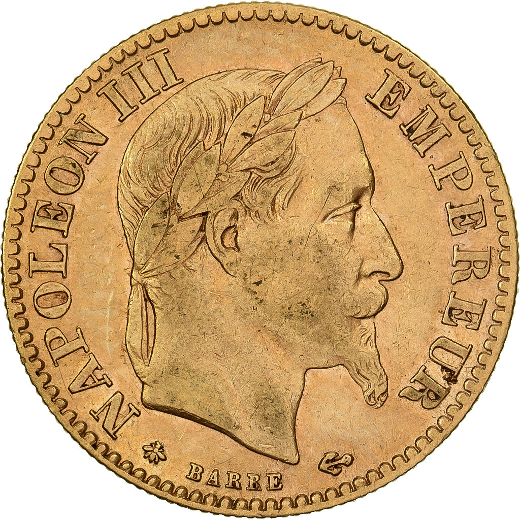 France, 10 Francs, Napoléon III, 1863, Paris, Or, TTB+, Gadoury:1015, KM:800.1