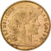França, 10 Francs, Marianne Coq, 1900, Paris, Dourado, AU(50-53), Gadoury:1017