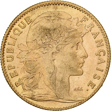 France, 10 Francs, Marianne Coq, 1905, Paris, Gold, AU(55-58), KM:846