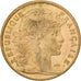 France, 10 Francs, Marianne Coq, 1905, Paris, Gold, AU(55-58), KM:846
