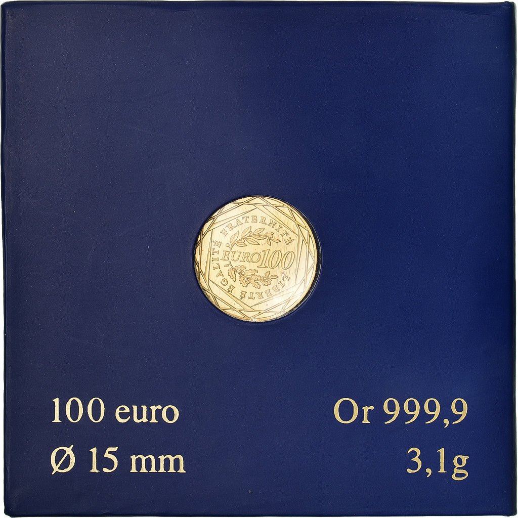 França, 100 Euro, Semeuse, 2009, MDP, Dourado, MS(65-70)