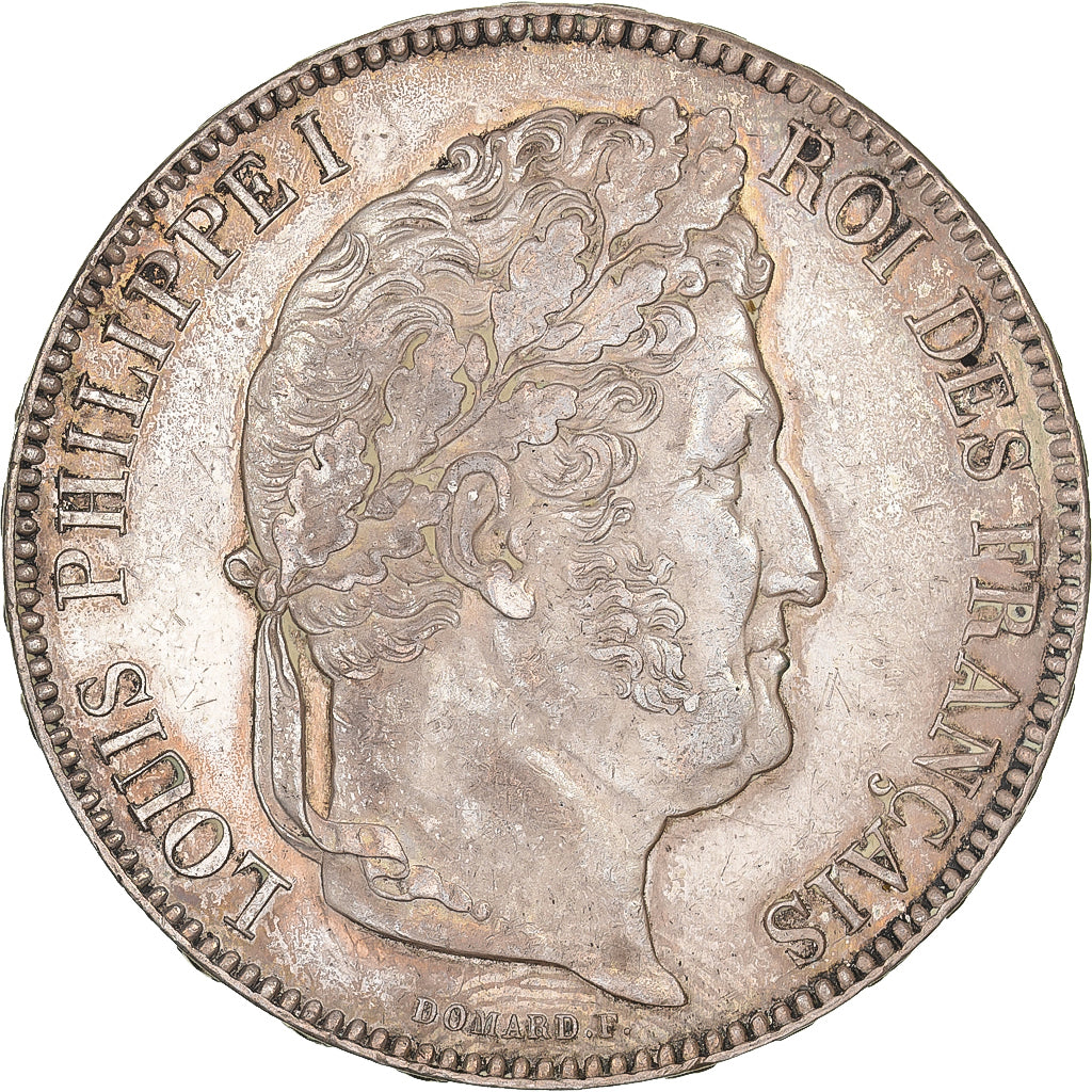 France, 5 Francs, Louis-Philippe, 1842, Rouen, Silver, AU(55-58), Gadoury:678