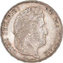 Francia, 5 Francs, Louis-Philippe, 1842, Rouen, Argento, SPL-, Gadoury:678