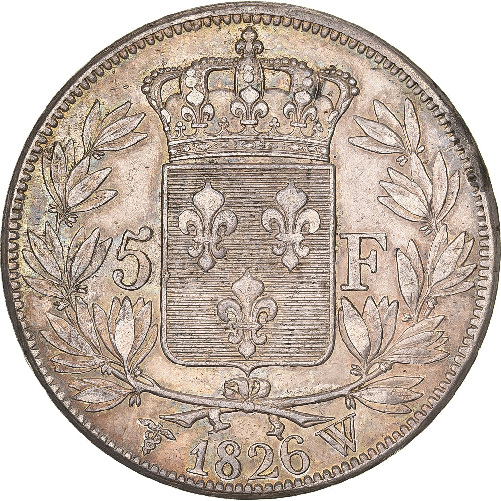 France, 5 Francs, Charles X, 1826, Lille, Silver, EF(40-45), KM:720.13