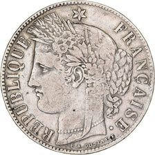 France, 5 Francs, Cérès, 1870, Bordeaux, Silver, VF(20-25), Gadoury:742