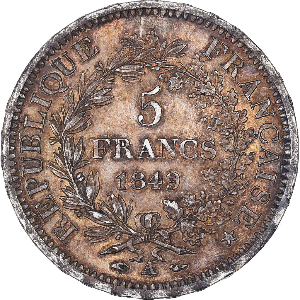 France, 5 Francs, Hercule, 1849, Paris, Argent, SUP, Gadoury:683, KM:756.1