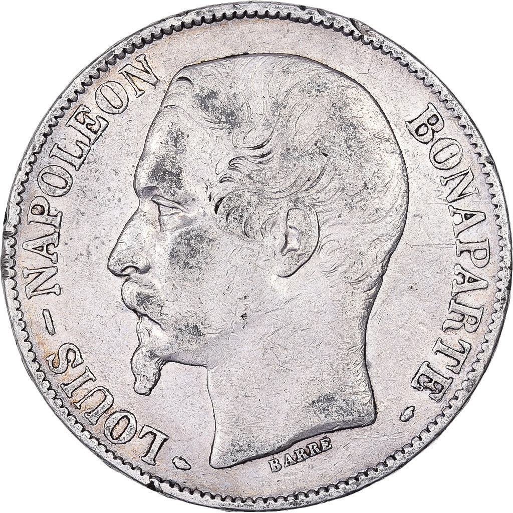 Frankrijk, 5 Francs, Louis Napoléon Bonaparte, 1852, Paris, Zilver, FR