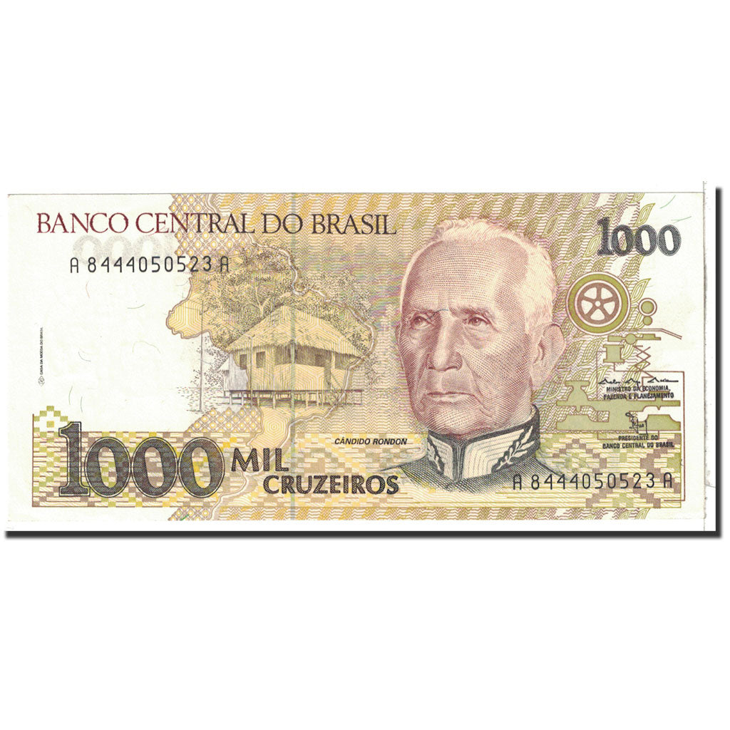Banknote, Brazil, 1000 Cruzeiros, 1980, Undated, KM:231c, UNC(65-70)