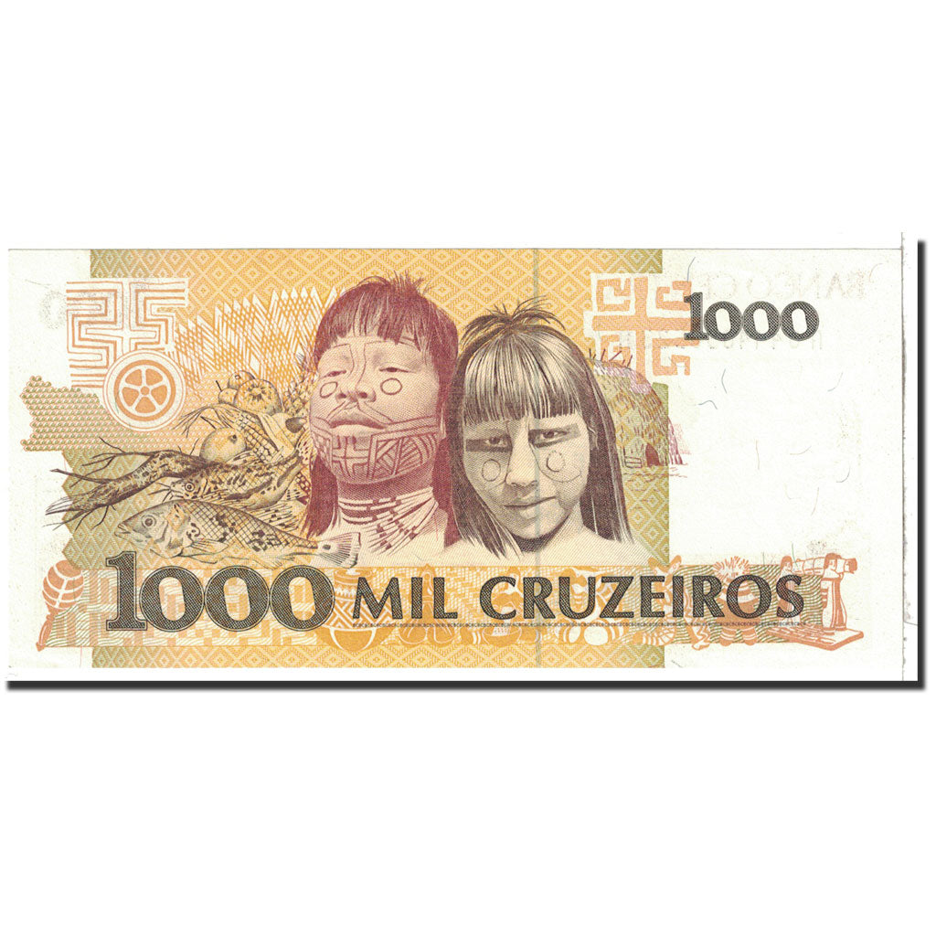 Banknote, Brazil, 1000 Cruzeiros, 1980, Undated, KM:231c, UNC(65-70)