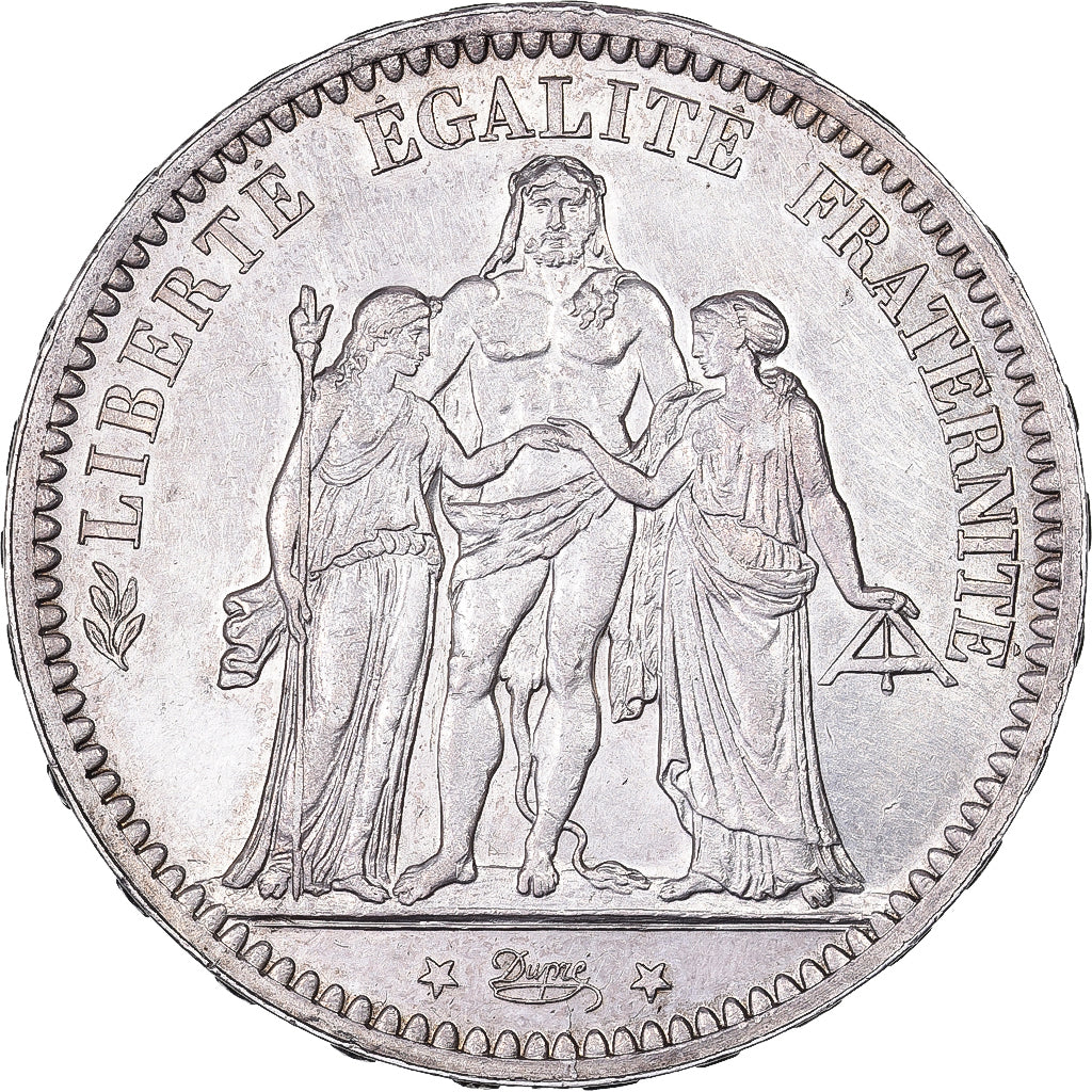 Francia, 5 Francs, Hercule, 1873, Paris, Plata, MBC+, Gadoury:745a, Le