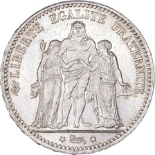 France, 5 Francs, Hercule, 1873, Paris, Silver, MS(60-62), Gadoury:745a, Le