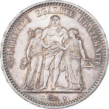 França, 5 Francs, Hercule, 1873, Paris, Prata, MS(60-62), Gadoury:745a, Le