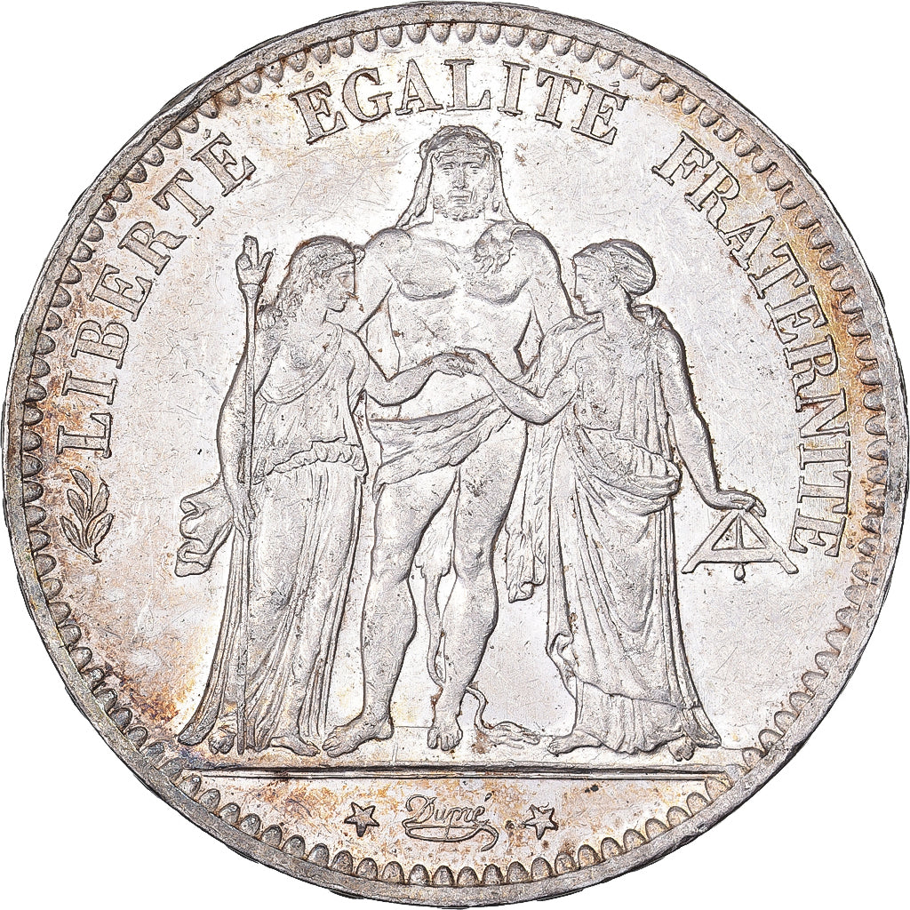 France, 5 Francs, Hercule, 1876, Paris, Silver, AU(55-58), Gadoury:745a