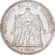 France, 5 Francs, Hercule, 1876, Paris, Silver, AU(55-58), Gadoury:745a