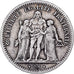 France, 5 Francs, Hercule, 1849, Strasbourg, Silver, VF(20-25), Gadoury:683