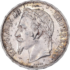 Frankrijk, 5 Francs, Napoléon III, 1867, Strasbourg, Zilver, ZF, KM:799.2
