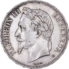 France, 5 Francs, Napoléon III, 1870, Strasbourg, Silver, EF(40-45)
