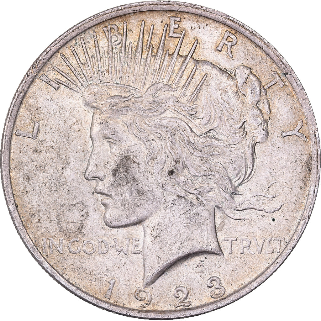 États-Unis, Dollar, Peace, 1923, Philadelphie, Argent, TTB+, KM:150