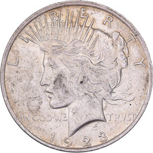 États-Unis, Dollar, Peace, 1923, Philadelphie, Argent, TTB+, KM:150